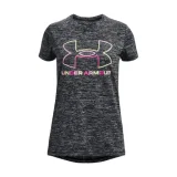 Dievčenské tréningové tričko s krátkym rukávom UNDER ARMOUR Tech BL Twist SS-BLK · záber 1