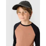 Chlapčenské tričko s dlhým rukávom 4F JUNIOR LONGSLEEVE-JWAW24TLONM293-65S-PALE CORAL · záber 2