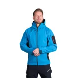 Pánska turistická softshellová bunda NORTHFINDER BRIO-271blackblue · záber 1