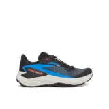 Pánska bežecká trailová obuv SALOMON Genesis M black french blue cherry tomato · záber 1