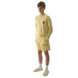 Chlapčenské teplákové kraťasy 4F JUNIOR SHORTS CAS-4FJWSS24TSHOM279-73S-LIGHT LEMON · záber 5