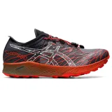 Pánska bežecká trailová obuv ASICS FujiSpeed black cherry tomato · záber 1