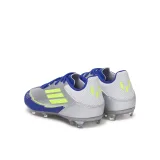 Chlapčenské futbalové kopačky outdoorové ADIDAS F50 League Messi Jr FG MG silver metallic solar yellow lucid blue · záber 4