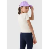 Dievčenské tričko s krátkym rukávom 4F JUNIOR TSHIRT F1852-12S-CREME · záber 4