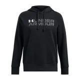 Dámska zateplená mikina s kapucňou UNDER ARMOUR Rival Fleece Wordmark Hoodie-BLK · záber 4