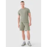 Pánske tréningové tričko s krátkym rukávom 4F TSHIRT FNK M1344-44M-OLIVE MELANGE · záber 4