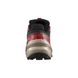 Pánska bežecká trailová obuv SALOMON Speedcross 6 GTX black red dalhia poppy red · záber 4