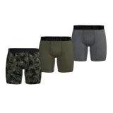 Pánske boxerky UNDER ARMOUR 3 PACK-Perf Tech Nov 6 inch-MARINE OD GREEN · záber 1