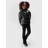 Dievčenská bunda 4F JUNIOR DOWN JACKET-JAW23TDJAF267-21S-BLACK · záber 4