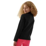 Dievčenská lyžiarska flisová mikina 4F JUNIOR FLEECE UNDERWEAR-JAW23UFLEF033-20S-DEEP BLACK · záber 3