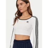 Dámske tričko s dlhým rukávom ADIDAS ORIGINALS 3S LS CROP-WHITE · záber 5