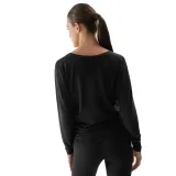 Dámske tréningové tričko s dlhým rukávom 4F LONGSLEEVE FNK-AW23TFLOF153-22S-ANTHRACITE · záber 4