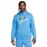 Pánska zateplená tréningová mikina s kapucňou NIKE M NK CLUB BB HDY FUTURA BLOCK-412 UNIVERSITY BLUE · záber 1
