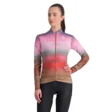 Dámsky cyklistický dres s dlhým rukávom SPORTFUL Flow supergiara w thermal jersey, cayenna red pink · záber 1