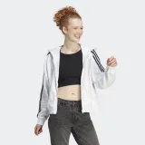 Dámska mikina so zipsom ADIDAS W 3S FT FZ S HD WHITE BLACK-100 WHITE BLACK · záber 3
