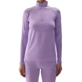 Dámska zateplená lyžiarska mikina s 1 2 zipsom 4F SEAMLESS UNDERWEAR-WAW24USEAF160-52S-LIGHT VIOLET · záber 1