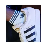 Ponožky ADIDAS ORIGINALS 3-PACK - TREF ANK SCK HC WHITE BLACK · záber 4