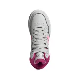 Dievčenská rekreačná obuv ADIDAS Hoops 3.0 Mid K grey one beam pink team real magenta · záber 5