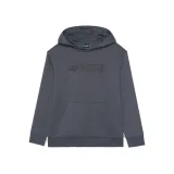 Chlapčenská mikina s kapucňou 4F JUNIOR SWEATSHIRT-JWAW24TSWSM1223-20S-DEEP BLACK · záber 5