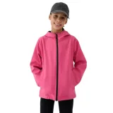 Dievčenská tréningová softshellová bunda s kapucňou 4F JUNIOR SOFTSHELL JACKET-JWSS25TSOFF305-54S-PINK · záber 1