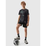 Chlapčenské tréningové tričko s krátkym rukávom 4F JUNIOR TSHIRT FNK-4FJWSS24TFTSM694-41A-GREEN ALLOVER · záber 4