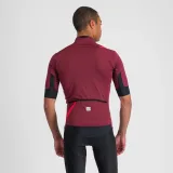Pánska cyklistická bunda SPORTFUL Fiandre light no rain jacket short sleeve, red wine · záber 3