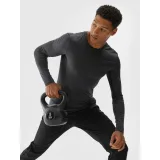 Pánske tréningové tričko s dlhým rukávom 4F LONGSLEEVE FNK-WAW24TFLOM273-22M-ANTHRACITE MELANGE · záber 4