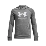 Chlapčenská zateplená mikina s kapucňou UNDER ARMOUR UA Rival Fleece BL Hoodie-GRY · záber 1