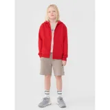 Chlapčenská mikina so zipsom 4F JUNIOR SWEATSHIRT-JWSS25TSWSM1851-62S-RED · záber 5