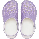 Dievčenské kroksy (rekreačná obuv) CROCS Classic Iridescent Geo CGK white · záber 4
