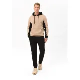 Pánska mikina s kapucňou VOLCANO BLOCK-102-BEIGE · záber 4