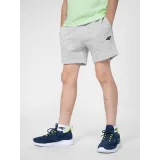 Chlapčenské teplákové kraťasy 4F JUNIOR SHORTS CAS M048-27M-COLD LIGHT GREY MELANGE · záber 2