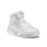 Dievčenské členkové zimné topánky SKECHERS Uno Lite Camo Dazzle silver grey · záber 1