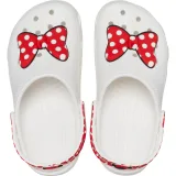 Dievčenské kroksy (rekreačná obuv) CROCS Disney Minnie Mouse Classic Clog T white red · záber 4