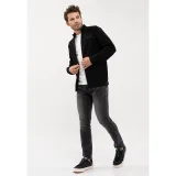Pánska mikina so zipsom VOLCANO ARSEN-700-BLACK · záber 4