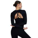 Dámske tréningové tričko s dlhým rukávom 4F LONGSLEEVE FNK F403-20S-DEEP BLACK · záber 2