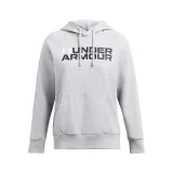 Dámska zateplená mikina s kapucňou UNDER ARMOUR Rival Fleece Wordmark Hoodie-GRY · záber 4