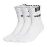 Ponožky ADIDAS CUSH HALF CRW C 3S LIN 3 PACK-WHITE WHITE WHITE · záber 1