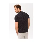 Pánske polo tričko s krátkym rukávom VOLCANO CARO-600-NAVY · záber 2