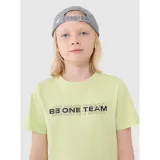 Chlapčenské tričko s krátkym rukávom 4F JUNIOR TSHIRT M2186-45N-CANARY GREEN NEON · záber 2