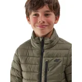 Chlapčenská bunda 4F JUNIOR DOWN JACKET-JAW23TDJAM220-44S-OLIVE · záber 2