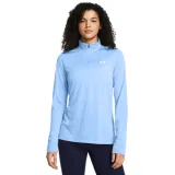 Dámska bežecká mikina s 1 2 zipsom UNDER ARMOUR Tech 1 2 Zip- Twist-BLU · záber 1