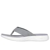 Dámske žabky (plážová obuv) SKECHERS On The Go 600 Sunny W grey white · záber 3