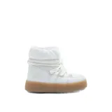 Dievčenské členkové zimné topánky MOON BOOT JTRACK LOW NYLON WP, 002 white · záber 1