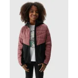 Dievčenská turistická softshellová bunda 4F JUNIOR TECHNICAL JACKET-JAW23TTJAF280-54S-PINK · záber 2