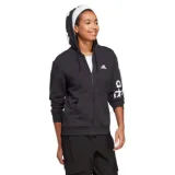 Dámska mikina so zipsom ADIDAS W LIN FT FZ HD-IC6863-Black · záber 1