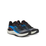 Pánska bežecká trailová obuv SALOMON Genesis M black french blue cherry tomato · záber 2