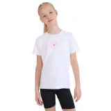 Dievčenské tréningové tričko s krátkym rukávom 4F JUNIOR TSHIRT FNK F1185-10S-WHITE · záber 1