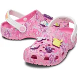 Dievčenské kroksy (rekreačná obuv) CROCS Classic Hello Kitty Clog pink · záber 3