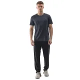Pánske tréningové tričko s krátkym rukávom 4F TSHIRT FNK-WSS24TFTSM599-20M-DEEP BLACK MELANGE · záber 5